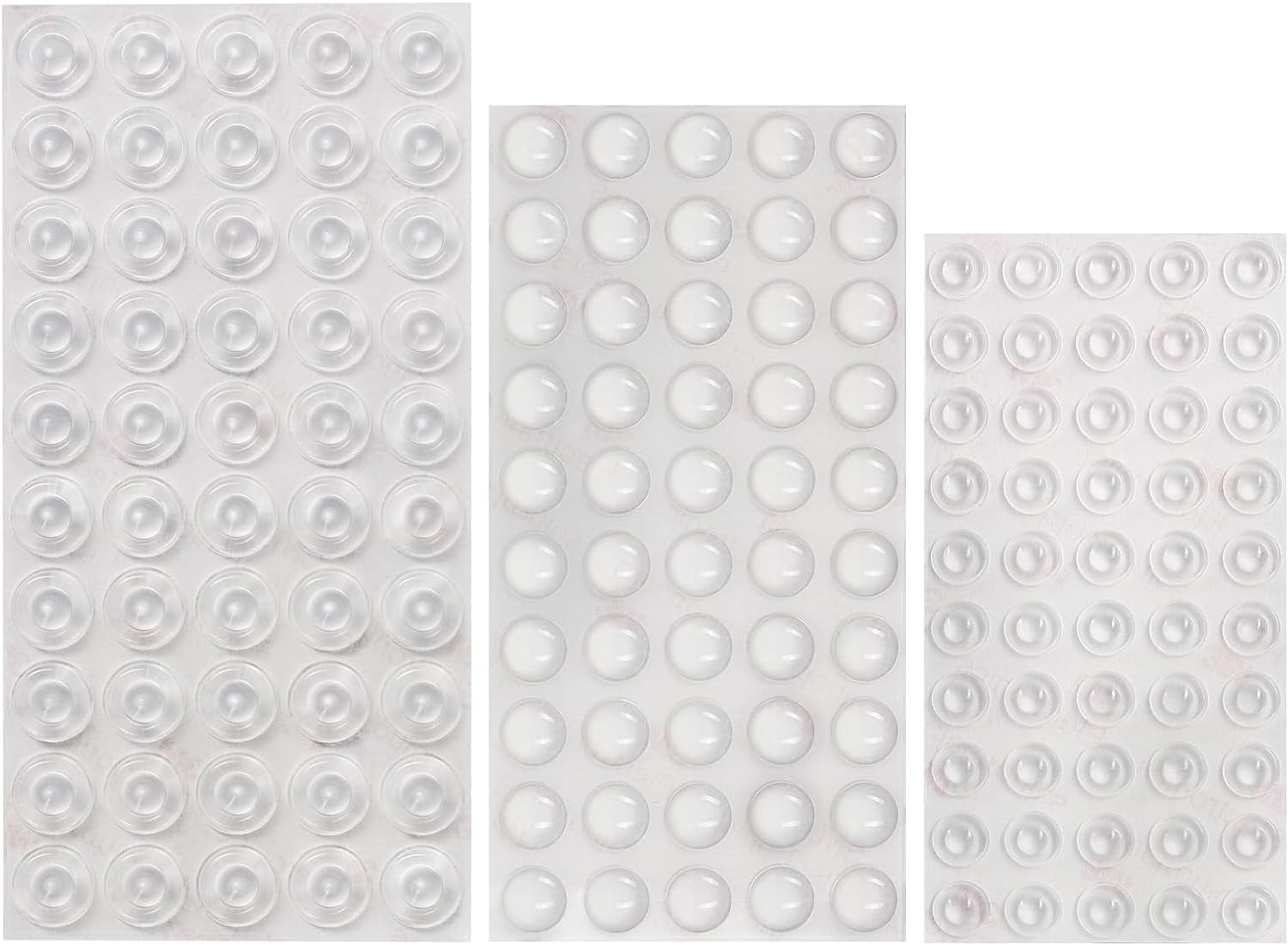 150 PCS Furniture Bumpers, Clear Adhesive Silicone Bumper Noise