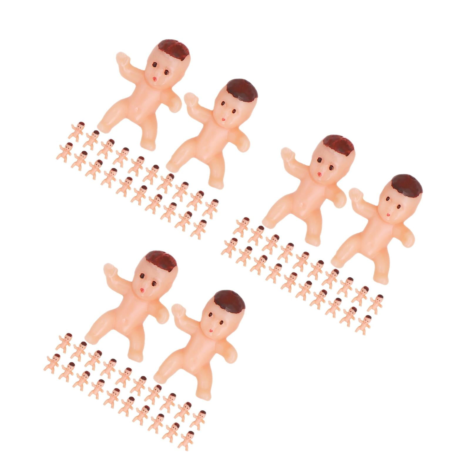 150 PCS Party Decorations Mini Plastic Babies Party Baby Party Supplies Shower Ice Cube Game Decor Party Supplies 1 Inch