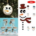 thumbnail image 1 of 150 PCS Snowman Face Stickers for Crafts Christmas Vinyl Snowman Face Decals for Ornaments Glass Water Bottles Cup Window Wall Christmas Decorations (Snowmen Faces), 1 of 6