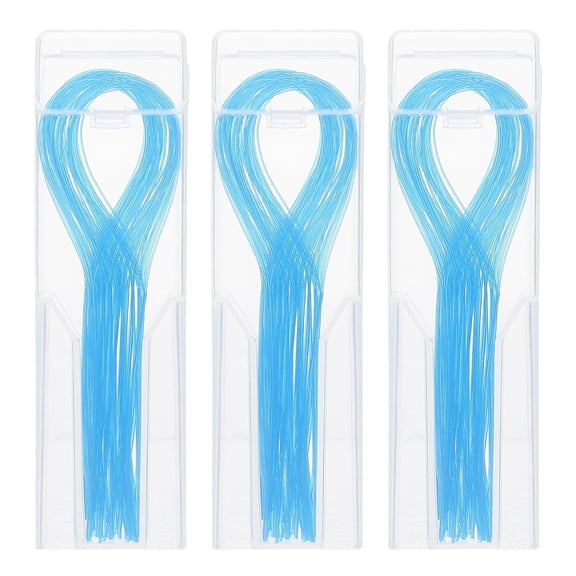 150-Pack Dental Floss Threaders for Braces, Portable Nylon Threading Tool for Bridges and Implants