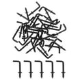thumbnail image 1 of 150 Pack L Shape Hooks, 1/2 Inch Right Angle Screw Hooks for Hanging, Black, 1 of 7