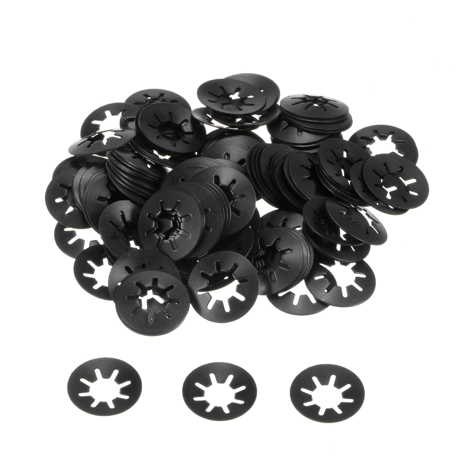 150 Packs 65Mn Steel Internal Tooth Starlock Push on Locking Washers