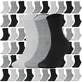 thumbnail interactive-video image 1 of Cotton Crew Socks Bulk Pack – Mid Calf, Unisex Casual Sports Socks – Wholesale Lot 1 of 5