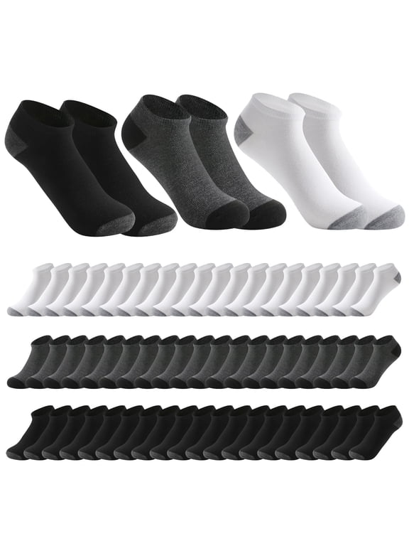 150 Pairs Low Cut Ankle Socks Bulk No Show Socks for Men and Women Homeless Donation