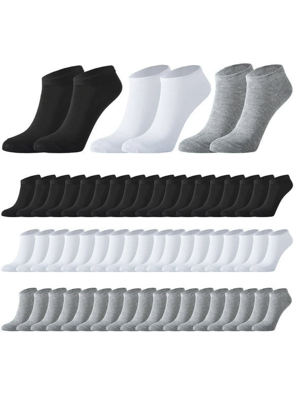 150 Pairs Mens Thin Low Cut Ankle Socks Sports Socks Casual Moisture Socks Athletic Bulk Pack for Unisex Men Women Homeless