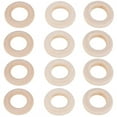 thumbnail image 1 of 150 Pcs 25 Mm/1 Inch Wooden Craft Ring Unfinished Wooden Rings Circle Wood Pendant for DIY Projects, 1 of 9