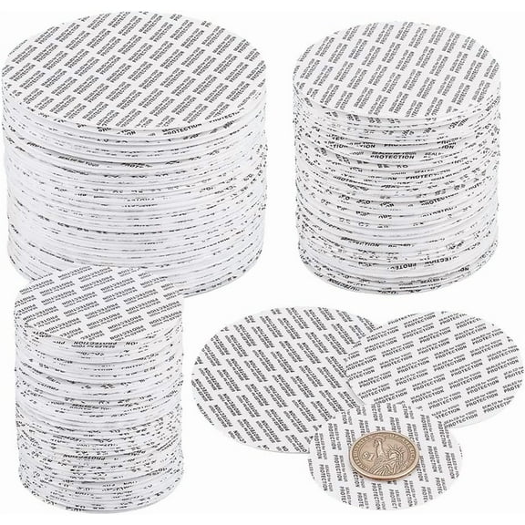 150 Pcs 3 Sizes Pressure Sensitive Seals 58mm/70mm/89mm Waterproof Foam Lid Liners Round Safety Tamper Resistant Jar/Bottle Seals for Cosmetic Plastic Glass Jar Canning Vials