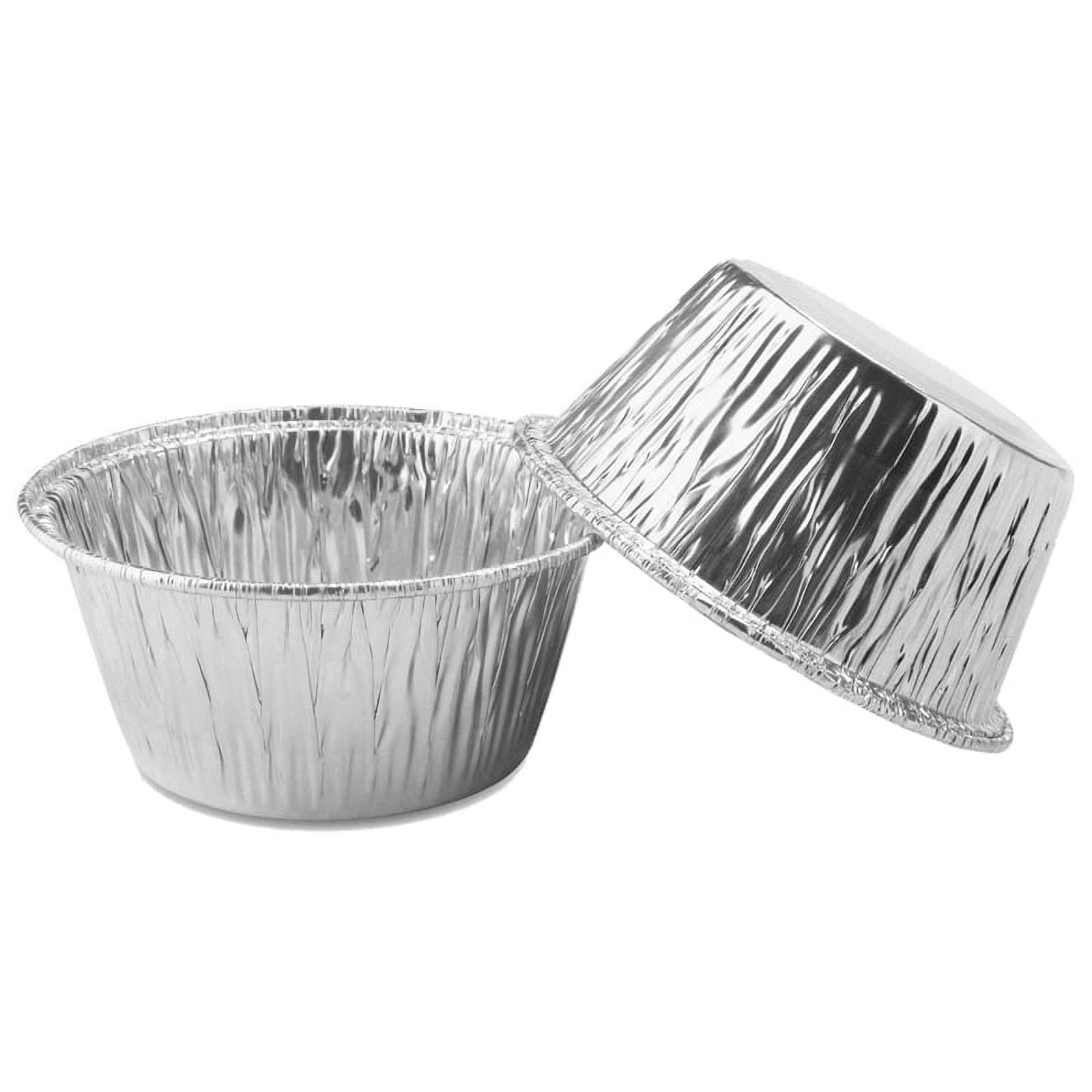 150 Pcs Aluminum Foil Cupcake Cups Ramekin Muffin Baking Cups