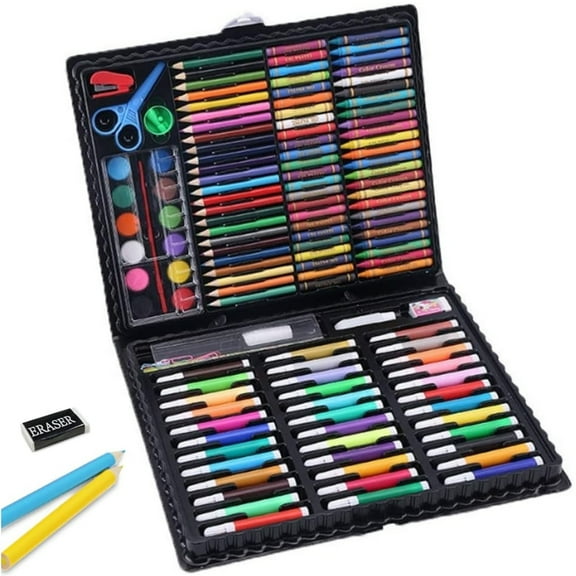 150 Pcs Art Kit Topboutique Drawing Set Painting Set Art Supplies Gift Art Supplies Kit with Oil Pastels Crayons Markers Colored Pencils Art Painting Tool Color Pen Set