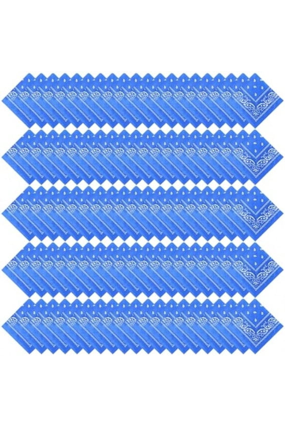 150 Pcs Bandanas Bulk 22 X 22 Inch Paisley Bandanas Multi Purpose Outdoor Scarf Headband Handkerchief For Men Women