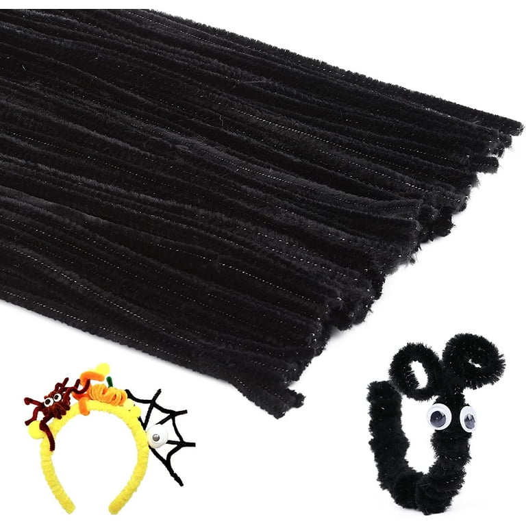 150 Pcs Black Pipe Cleaners Chenille Stem,Pipe Cleaners, DIY Craft for  Creative Handmade DIY Art Craft and Crafts Project Decoration Supplies 
