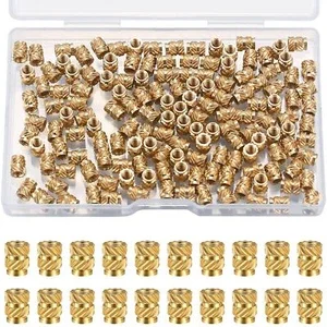 150 Pcs Brass M3 Metric Threaded Inserts Nuts For 3D Printing Printed,Automotive