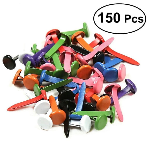 150 Pcs Craft Brads Scrapbooking Brads Premium Material Kids Scrapbook Paper Fasteners Mini Round Brads Mini Brads Child