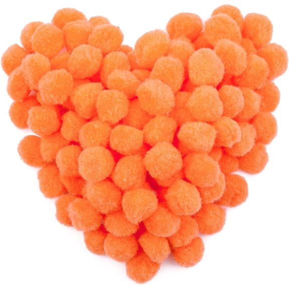 150 Pcs Craft Pom Poms, 1 Inch Fuzzy Pompom Puff Balls for DIY Arts, Crafts Projects, Birthday Home Decorations