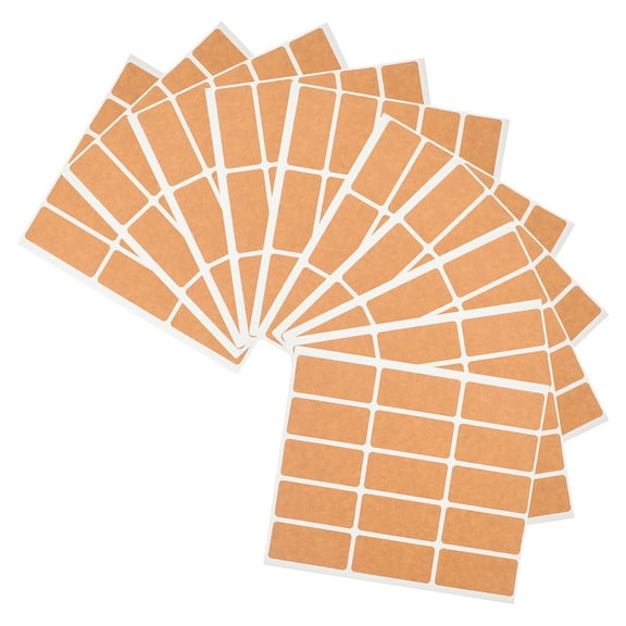 150 Pcs Custom Stickers Rectangular Label Sticker 7.50X3.50X0.01CM Light Brown