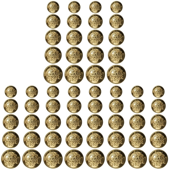 150 Pcs  Decorative Sewing Buckles Retro Clothes Snaps Sew-on Brass Buttons