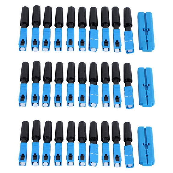 150 Pcs Embedded Sc Fiber Optic Fast Connector Ftth Single-Mode Fiber Optic Sc Quick Connector Sc Adapter