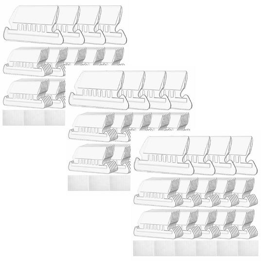 150 Pcs File Folder Tabs, Hanging File Folder Labels Tabs and Inserts for Hanging Folders, Insertable Plastic Tabs Hanging Folder Tabs for Hanging Folders