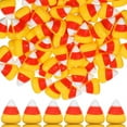 thumbnail image 1 of 150 Pcs Halloween Cute Resin Candy Corn Flatback Artificial Candy Corn Faux Flatback Embellishments, 1 of 7