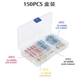 thumbnail image 1 of 150 Pcs Heat Shrink Wire Connectors, Solder Seal Butt Connectors Kit Waterproof Marine Electrical Splice Terminals, 1 of 12