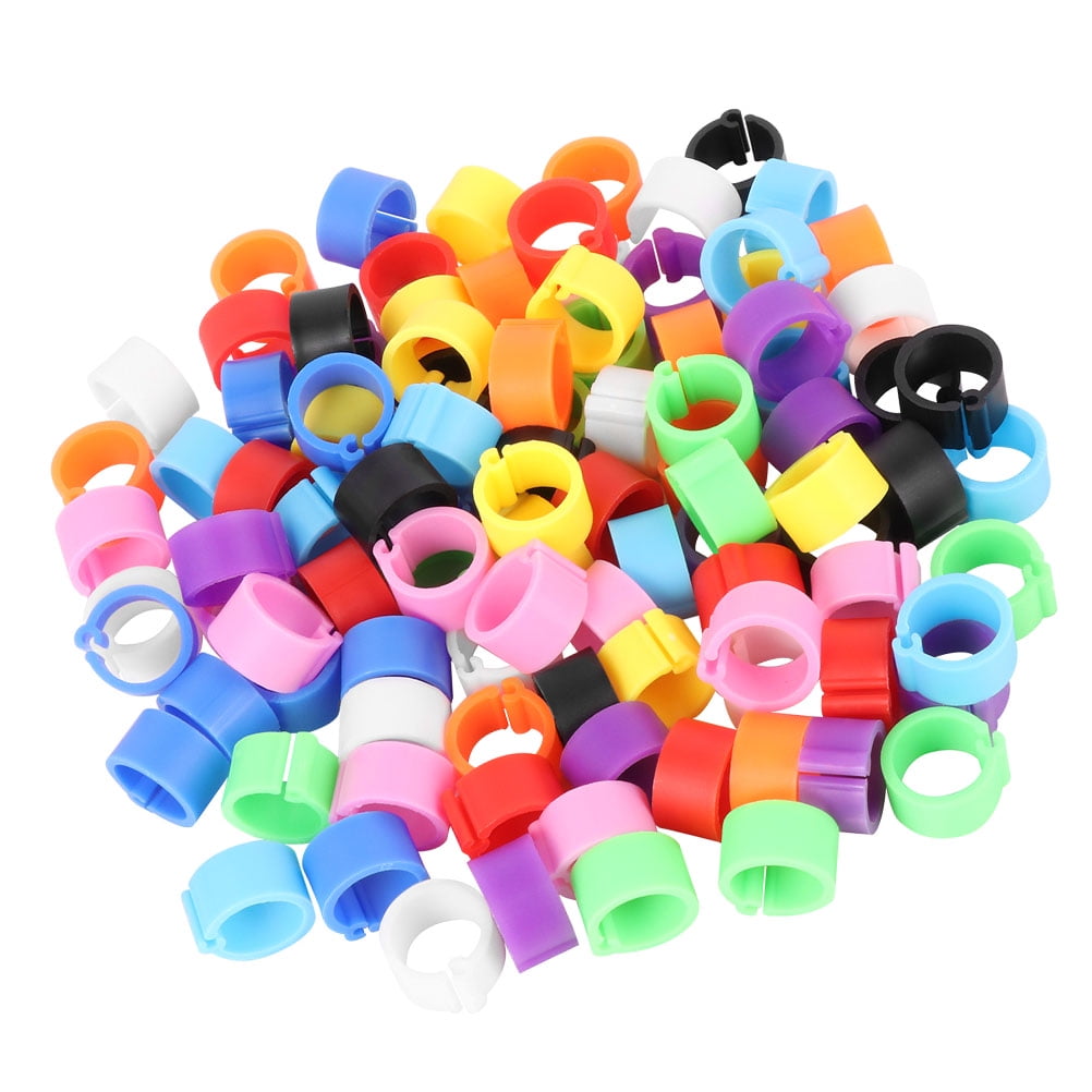 150 Pcs Homing Pigeon Anklet Leg Ring Duck Clip Rings Band Where