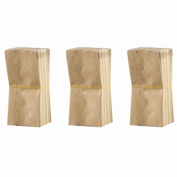150 Pcs Kraft Paper Bag Pouch Vintage Small Kraft Paper for Gift Bags Waterproof 10.5 cm X 5 cm X 2 cm