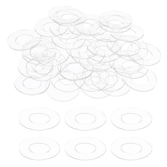 150Pcs M10 Flat Washers Clear Plain Washer 10mm ID 20mm OD 0.3mm Thick