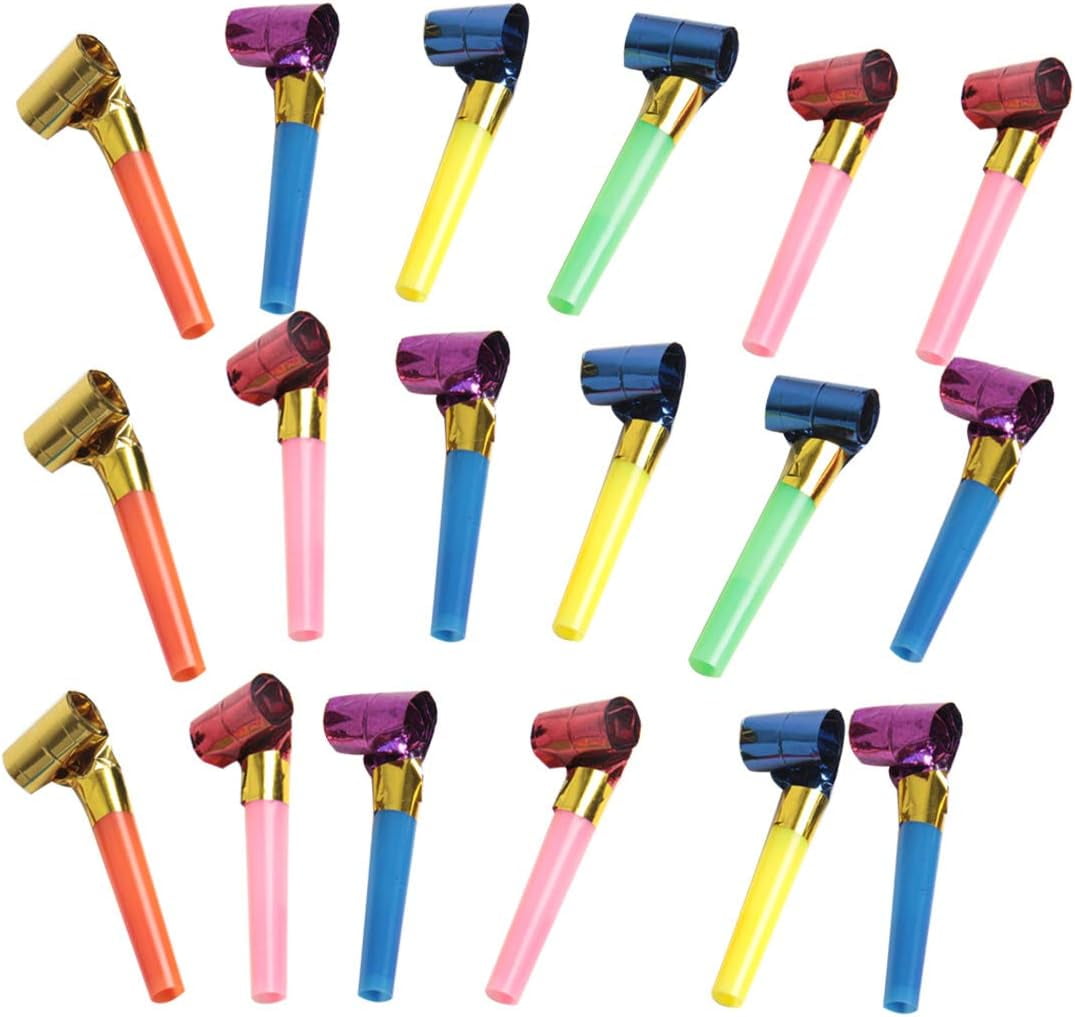 150 Pcs Musical Blow Outs, Party Horns Noisemakers Blowouts Whistles