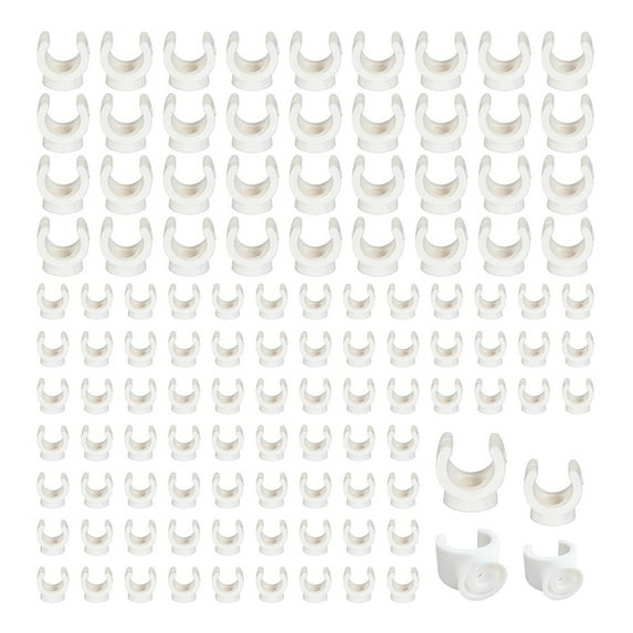 150 Pcs PEX Pipe Clamp Clip 1/2 Inch 3/4 Inch U Hook PEX Clamps PVC Water Pipe Support Holder Socket PEX Clips Hangers