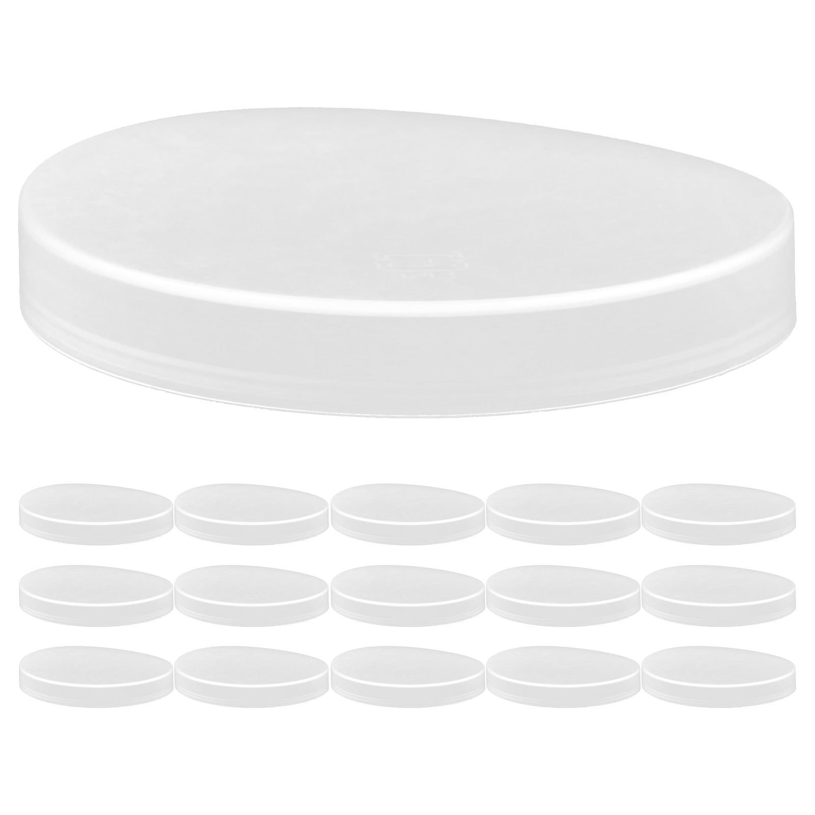 150 Pcs Pudding Bottle Cap Glass Jar Transparent Seal Lids Reusable
