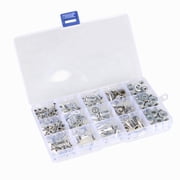 150 Pcs SAE Aluminum Rivet Nut Kit Standard inch Threaded Insert Nutsert Silver