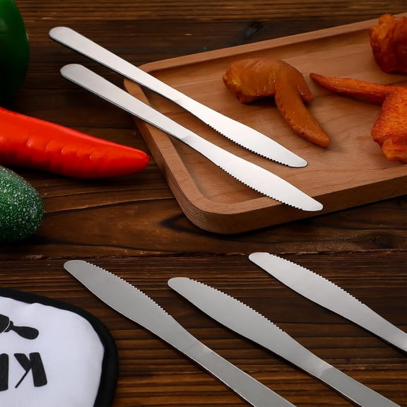 150 Pcs Stainless Steel Dinner Knives 8.3 Inches Spreader Knives Silverware Butter Knife for Steak Table Home Restaurant Kitchen, Silver