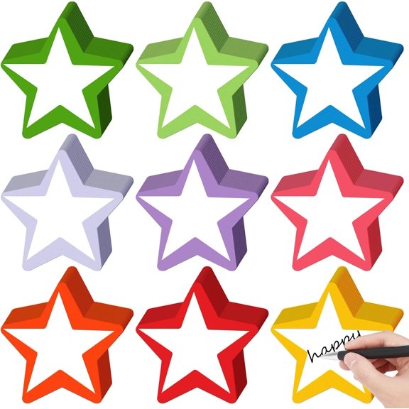 150 Pcs Star Cutouts 4 Inches Assorted Color Star Bulletin Board Classroom Decorations Creative Paper Die Cut for DIY Craft Projects School Classroom Wall Decor