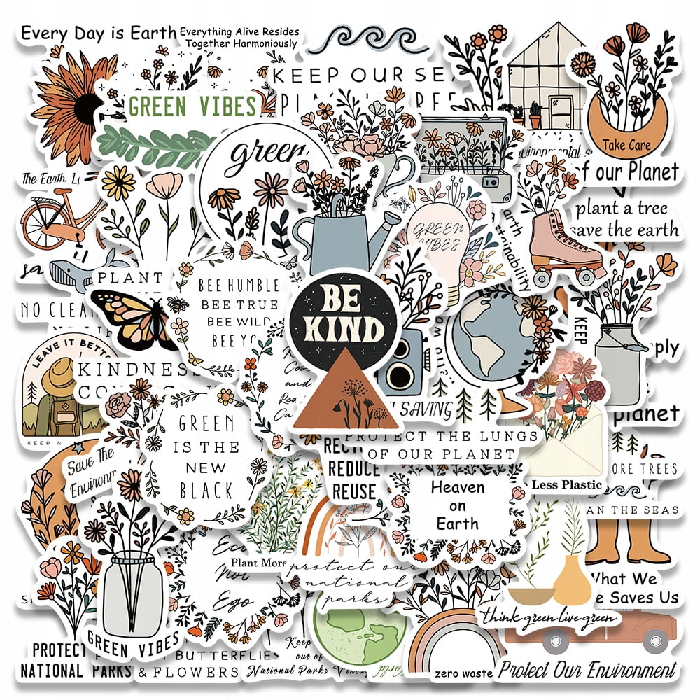 150 Pcs Stickers Environmental Protection Slogan For Colorful And