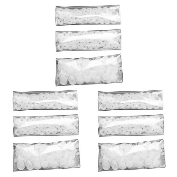 150 Pcs T3 SNAPS Studs Scrapbook Sewing Buttons White