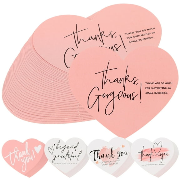 RUNROTOO Wedding Shower Thank You Cards Elegant Design 150Pcs 2.8x2.4in