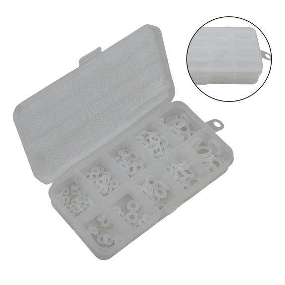 150 Pcs White Silicone O Rings Seals Kit High Temp Resistant For Automotive Machinery Appliances Industrial Use