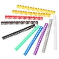 150 Pcs Wire Number Label Binders Wire Identifier Clips Digital Loop Electrical Wire Labels