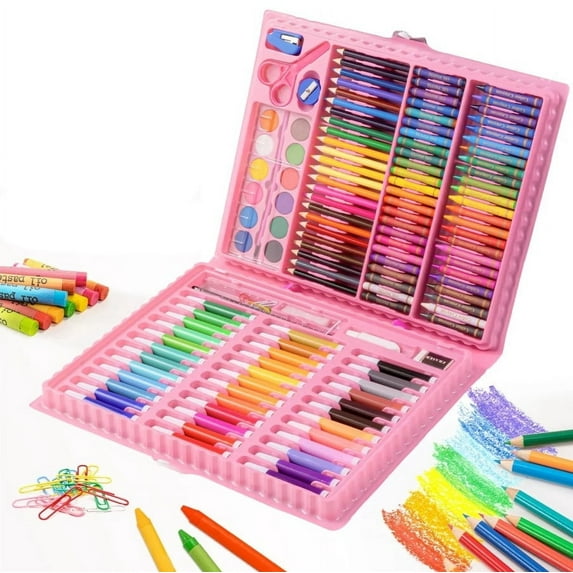 150-Piece Art Set, Deluxe Professional Color Set, Coloring Supplies Art Kits for Kids and Adult Art Supplies for Drawing Painting with Compact Portable Art Supplies Chirstmas, Birthday, New Year Gift