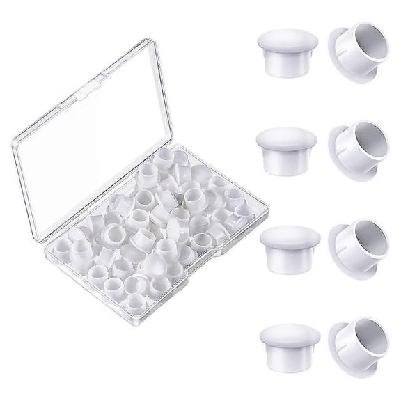 150 Pieces 10mm (3/8 Inch) Plastic Plugs for Hole Plugs Screw Hole Plugs for Door Screw Chair Cabinet Cupboard Shelf