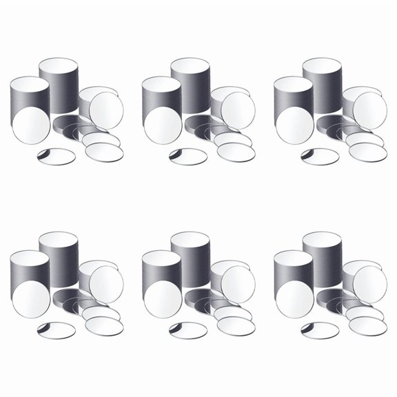 150 Pieces Acrylic Mini Size Round Mirror Adhesive Small Round Mirror Craft Mirror Tiles for Crafts (4 Inch in Diameter)