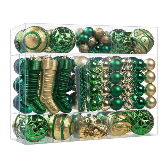 150 Pieces Christmas Xmas Tree Ornaments Balls Exquisite Colorful Christmas Mini Ornaments Decoration Pendant for Holiday Party Decor