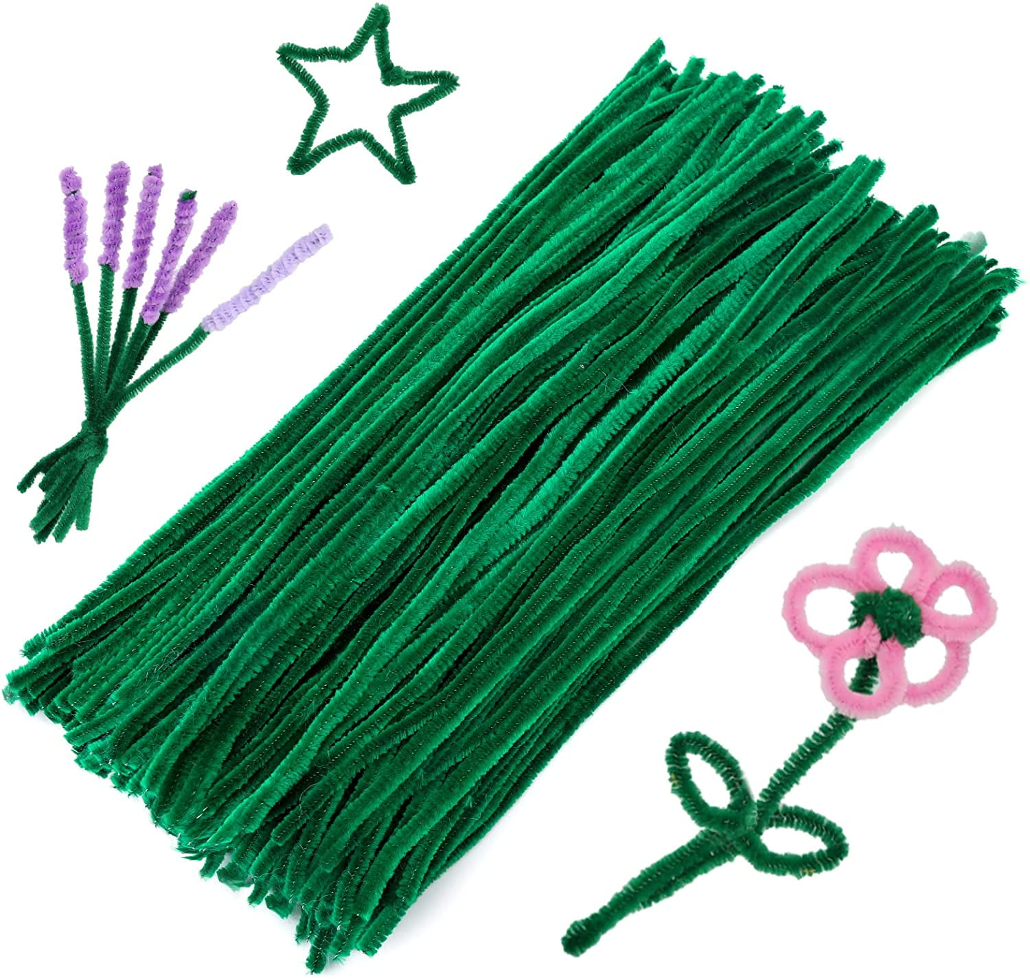 150 Pieces Green Pipe Cleaners Chenille Stem, Pipe Cleaners Chenille Stem,  Craft Pipe Cleaners, Art Pipe Cleaners, Pipe Cleaners Bulk for Creative  Home Arts and Crafts Project Decoration Supplies 