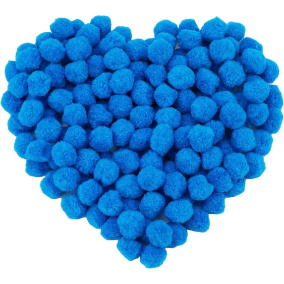 150 Pieces Pom Poms, 1 Inch Pom Poms for Crafts, Fuzzy Pompom Puff Balls, Small Pom Pom Balls for Crafts Projects, DIY Arts, Home Decorations Craft Supplies