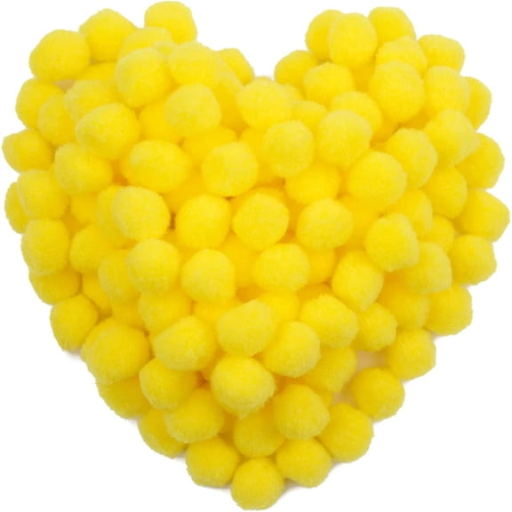 150 Pieces Pom Poms, 1 Inch Pom Poms for Crafts, Fuzzy Pompom Puff Balls, Small Pom Pom Balls for Crafts Projects, DIY Arts, Home Decorations Craft Supplies