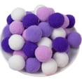 thumbnail image 1 of 150 Pieces Pom Poms Assorted Colors, 1 inch Fuzzy Craft Pompoms, Soft Fluffy Puff Balls for DIY Arts and Bulk Craft Making Decorations Supplies (Multicolor Series, 2.5 cm / 25 mm), 1 of 7