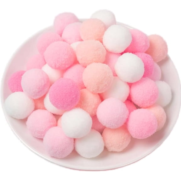 150 Pieces Pom Poms Assorted Colors, 1 inch Fuzzy Craft Pompoms, Soft Fluffy Puff Balls for DIY Arts and Bulk Craft Making Decorations Supplies (Multicolor Series, 2.5 cm / 25 mm)