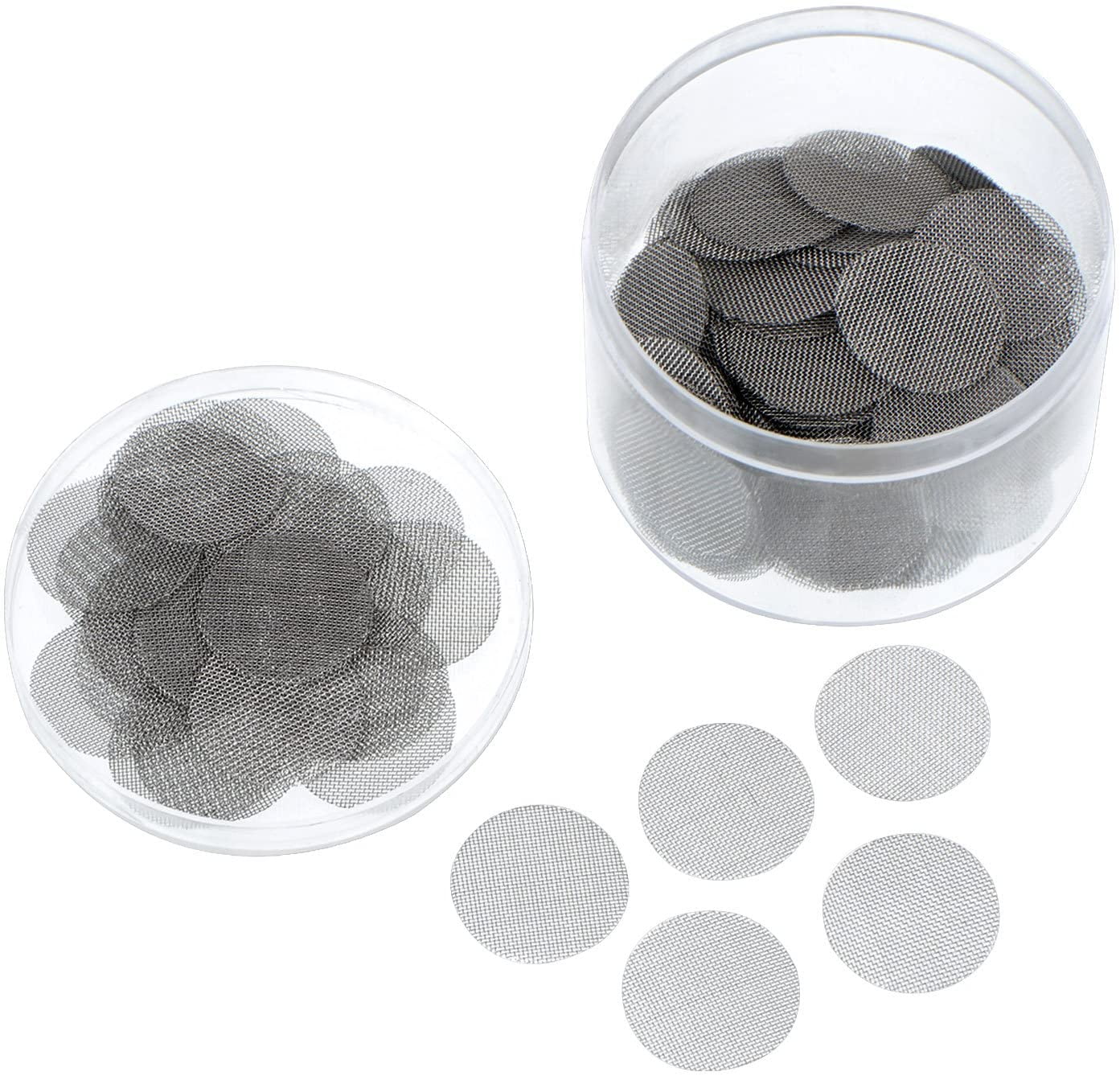 150 Pieces Stainless Steel Pipe Screen Smoking Screens 15mm Pipe Screen