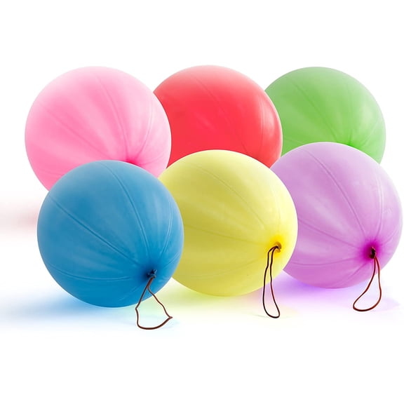 150 Pk Bulk Large Balloons - Birthday Party Latex Colorful Thick Rubber Balloons for Decorations - Multi Color Round Ballon Set with String - Ideal for Baby Showers & Outdoor Fun- Assorted Colors Bag
