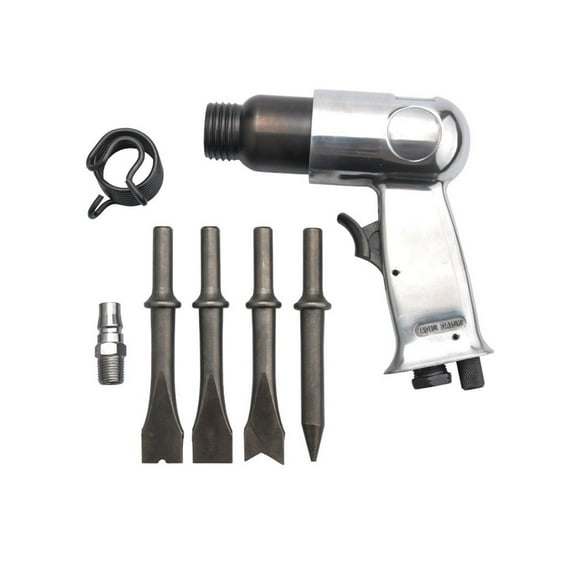 150 Pneumatic Chipping Hammer Air Chisel Shovel Spade Rust Remover Wind Derust Tools With 4 Head